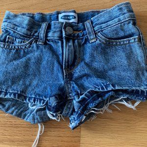 Old Navy Blue Cute Jean Shorts for Girls Size 6